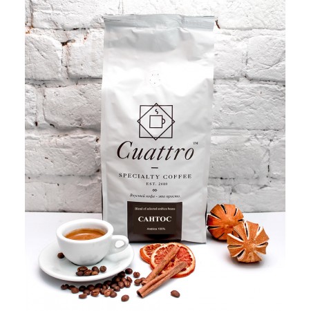 Кофе в зернах CUATTRO Сантос